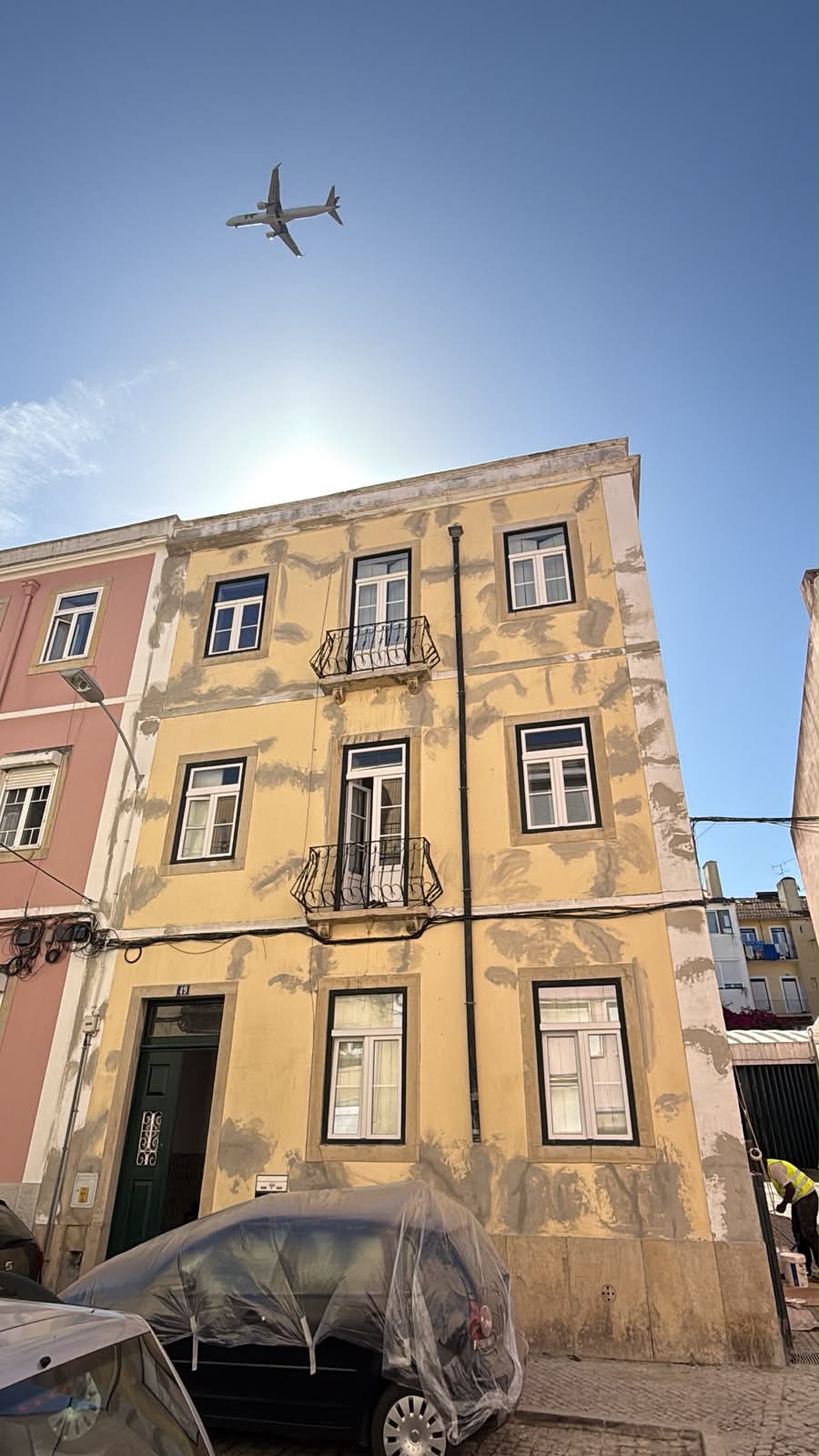 Reabilitação e pintura exterior antes da intervenção